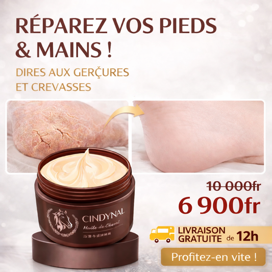 Crème réparatrice mains et pieds à l’huile de cheval